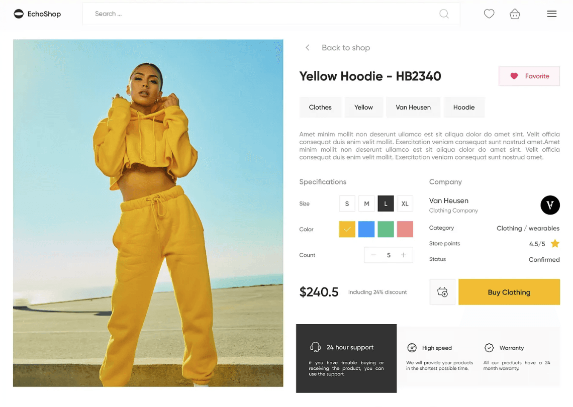 E-commerce platform visualization